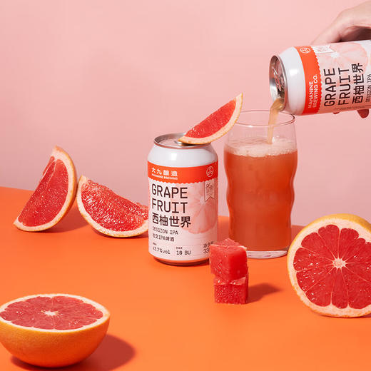 【冷库储存】 大九西柚世界社交IPA啤酒 3.7%vol 330ml 商品图2