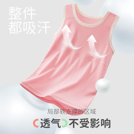 Q21小闺蜜无杯垫遮凸点排汗背心A类大童外穿 商品图2