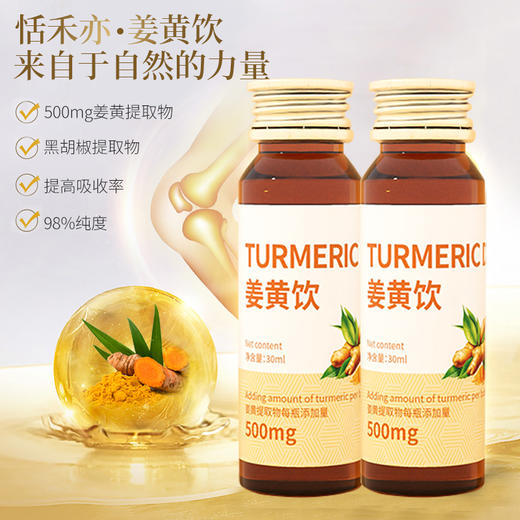 恬禾亦·姜黄饮 植物萃取 植物饮品 姜黄提取物提高吸收 300ml 商品图3