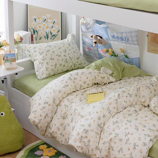 床单款-本屋创品学生纯棉九件套集合男款——床垫4cm+90*200cm专属 商品图5