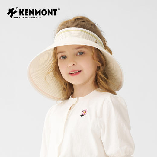 乔妈专属 卡蒙赫本度假风花边法式空顶防晒大檐帽轻薄可巻折 商品图7