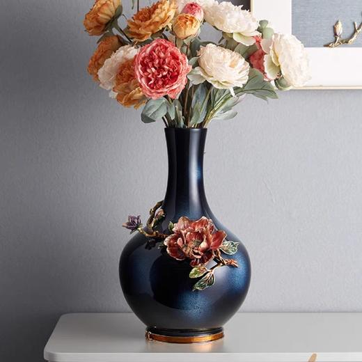 E-LB-91563J 富贵圆满花瓶带底座   罗比罗丹 精工珐琅 商品图4