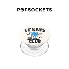 1【网球俱乐部】俱乐部选手 POPGRIP泡泡骚 Graphic平面系列 白色 字母 运动