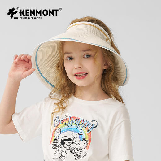 乔妈专属 卡蒙赫本度假风花边法式空顶防晒大檐帽轻薄可巻折 商品图6