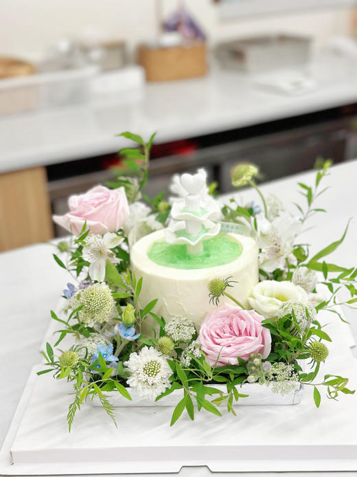 许愿池鲜花蛋糕，提前三天预定，🉑更改色系 商品图2