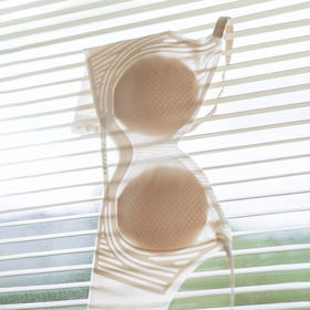 芬腾夏季冰凉感薄款内衣女无钢圈收副乳上托胸罩清凉果冻文胸