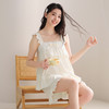 芬腾吊带睡衣女夏季短袖薄款性感蕾丝大码宽松舒适透气家居服套装 商品缩略图1