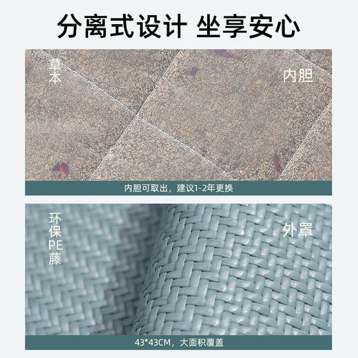 元气达人 艾绒凉感坐垫 商品图2