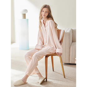 芬腾新款睡衣套装少女长袖春秋款全棉高级感开衫全棉春秋季家居服