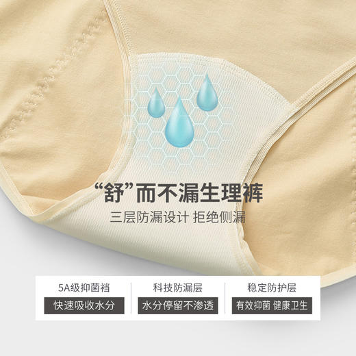 芬腾生理内裤女抗菌棉质裆经期高腰防漏安全裤月经女生姨妈卫生裤 商品图1