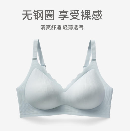 芬腾女士内衣上托聚拢防下垂文胸一片式光面无痕收副乳无钢圈胸罩 商品图0