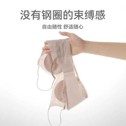 芬腾夏季冰凉感薄款内衣女无钢圈收副乳上托胸罩清凉果冻文胸 商品图3