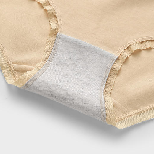 芬腾内裤舒适透气短裤棉质内档夏薄款裤衩中腰纯色少女生三角裤头 商品图4