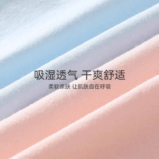 芬腾中腰内裤【4条盒装】全棉纯色女士透气日系短裤纯棉三角裤头 商品图1