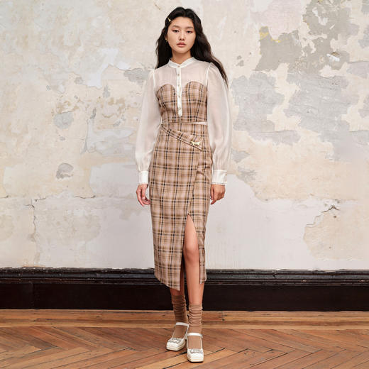 玛克门店发货：复古宫廷风格纹假两件衬衫MC88TP544Z80 商品图3