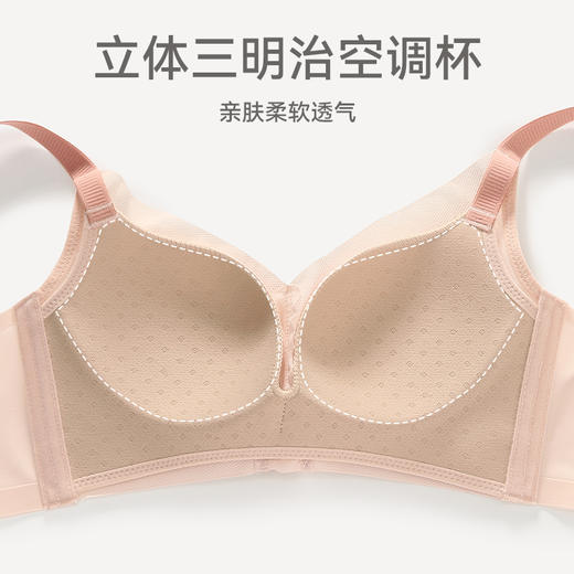 芬腾女士内衣小胸聚拢上托防下垂文胸女款无钢圈舒适透气性感胸罩 商品图1