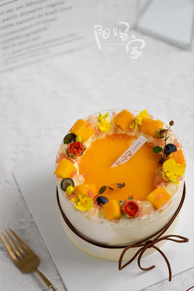 芒果口味蛋糕