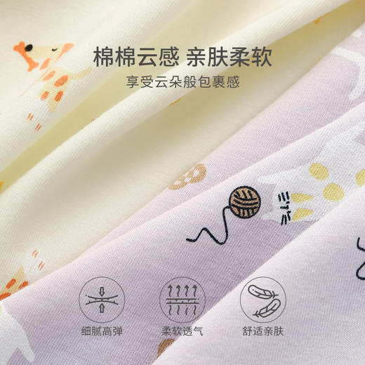 芬腾内裤女棉质舒适透气裆抗菌新款提臀卡通可爱动物少女三角裤头 商品图2