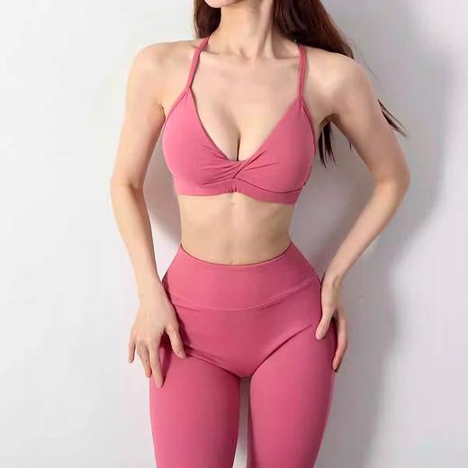 跃牌【化蝶双飞】系列 新款裸感运动内衣女交叉美背防震瑜伽文胸TM0167 商品图2