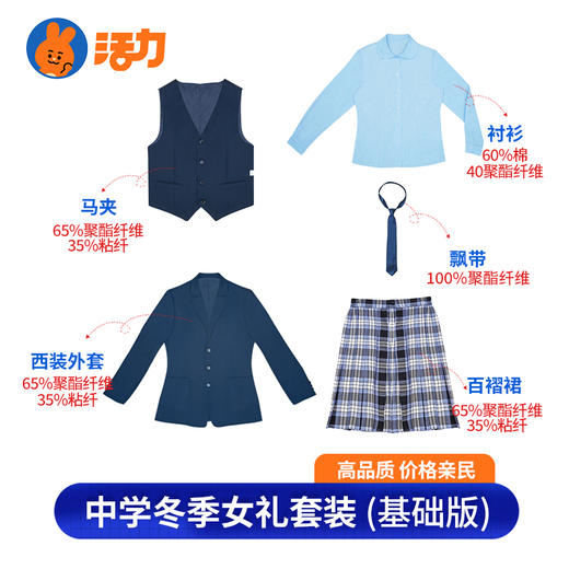 【升级版】中学夏运秋运冬运校服（买校服送校徽） 商品图9