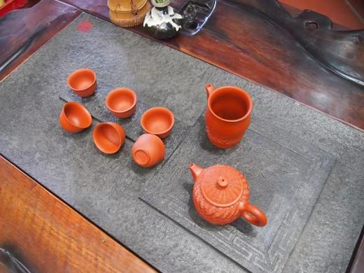 玄雕窑菠萝冰烟开运壶套装福禄套装竹报平安套装（一壶四杯） 商品图5