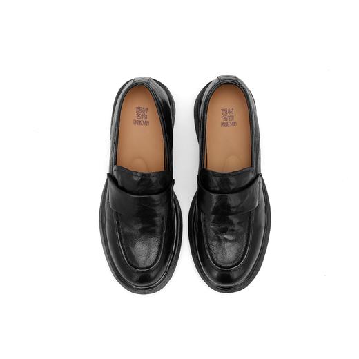 西村名物2024年秋季新款舒适平底深口单鞋乐福鞋X24CM38091 商品图5