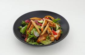 玉米笋时蔬香草烤鸡腿沙拉