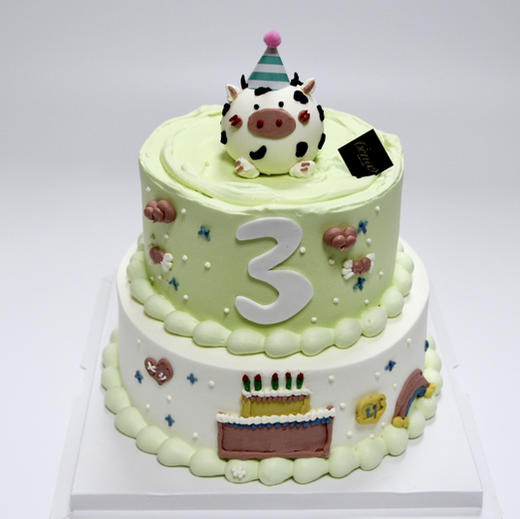 【双层牛宝宝蛋糕】 商品图0