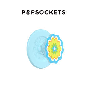 【热带舞曲】万花筒·蓝 MAGSAFE磁吸 Round圆啪嗒系列 蓝色 植物花卉