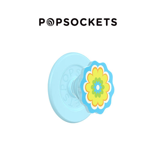 【热带舞曲】万花筒·蓝 MAGSAFE磁吸 Round圆啪嗒系列 蓝色 植物花卉 商品图0