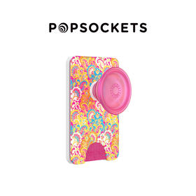 【热带舞曲】斑斓花·MagSafe卡包 Wallet卡包 Wallet of Magsafe磁吸卡包系列 红色 植物花卉 拼贴