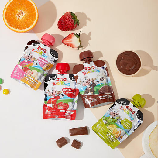 西班牙小小帕斯卡袋装酸奶80g 草莓味/草莓香蕉味/巧克力味 浓香酸甜小小一袋携带方便 025539/025540/025541 商品图1