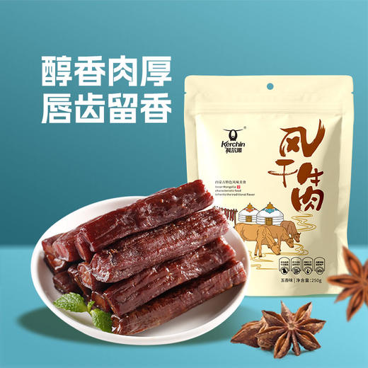 科尔沁风干手撕牛肉250g*2袋休闲零食内蒙特产 商品图3