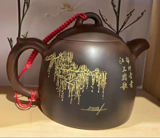 一物堂陶石壶绚线雕秦权壶 250CC陶把壶西施绿松石175CC福禄壶南泉壶思婷壶200CC不带系绳 商品图3