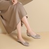 西村名物2024年秋季新款小尖头舒适低跟浅口单鞋X24CEX24CE38491 商品缩略图5
