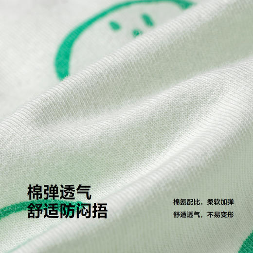 迷你巴拉男童宝宝儿童内裤柔软舒适弹力不易夹pp平角裤3条装 商品图3