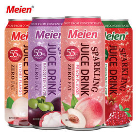 美恩石榴果汁/水蜜桃果汁气泡饮料330ml 碳酸饮料满满的气泡感融合果味浓香 025660/025661