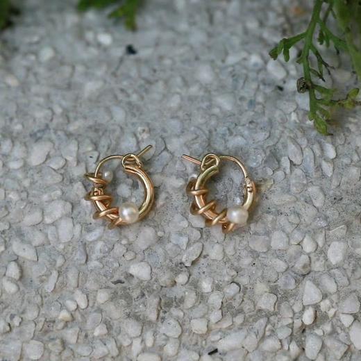 SpoiledBrat Jewelry珍珠编织小耳环 商品图0