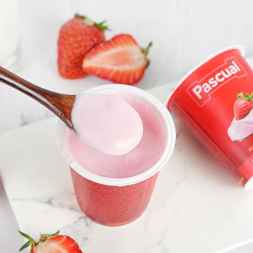 帕斯卡风味酸奶草莓味/蓝莓味/香草味120g*4 优质奶源醇厚细腻口感 025653/025654/025656 商品图2