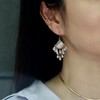 SpoiledBrat Jewelry chandelier吊灯系列  蓝纹欧珀月光石耳环 商品缩略图1