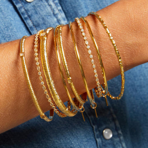 北京仓｜MYA-BAY-TWILIGHT-金色 锆石 手镯［比利时设计师］ 商品图1