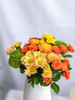 【暮色回响】辉煌玫瑰3支+橙色三文鱼小雏菊3支+黄色小雏菊1支+橙色芭比多头玫瑰2支+绿毛球2支/份（静静设计） 商品缩略图7