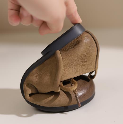 西村名物2024年秋季新款舒适平底轻便乐福鞋深口单鞋X24CM37871 商品图2