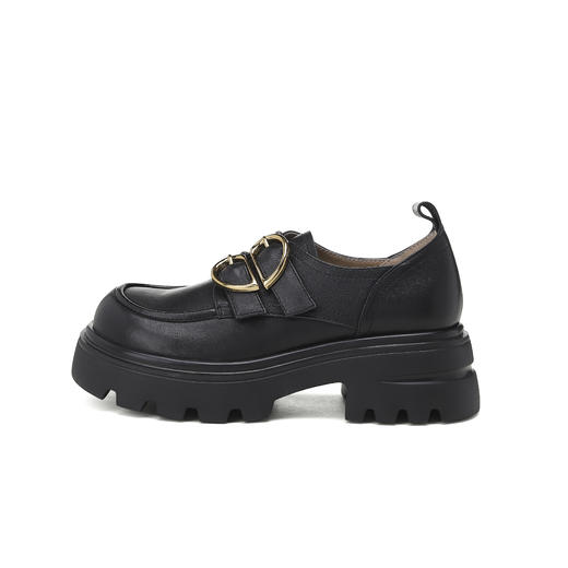 西村名物2024年秋季新款舒适平底轻便乐福鞋深口单鞋X24CM37861 商品图6