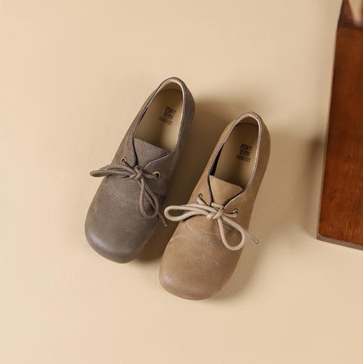 西村名物2024年秋季新款舒适平底轻便乐福鞋深口单鞋X24CM38021 商品图0