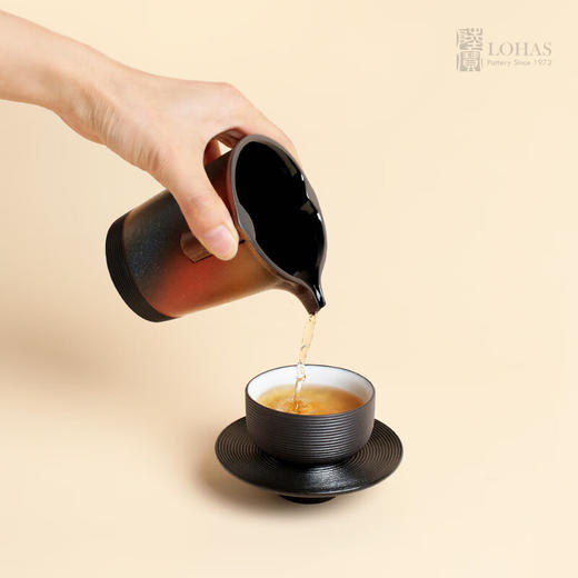 【样品特惠4折，无原包装仅1套，无货退款】陆宝高档彩釉茶具茶壶茶盘 宇宙星河环宇 家用客厅整套功夫茶具套装（1壶1海4杯） 商品图8