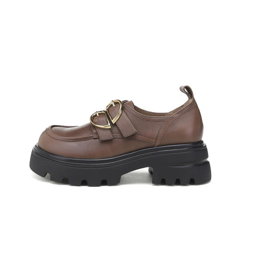 西村名物2024年秋季新款舒适平底轻便乐福鞋深口单鞋X24CM37861 商品图5