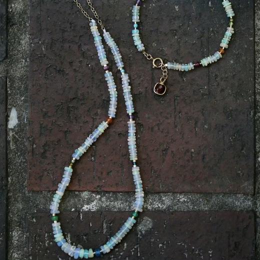 SpoiledBrat Jewelry彩虹欧泊项链手链 商品图3