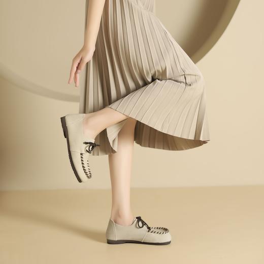 西村名物2024年秋季新款舒适平底轻便乐福鞋深口单鞋X24CM37791 商品图4