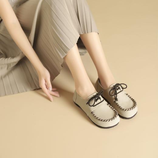 西村名物2024年秋季新款舒适平底轻便乐福鞋深口单鞋X24CM37791 商品图5